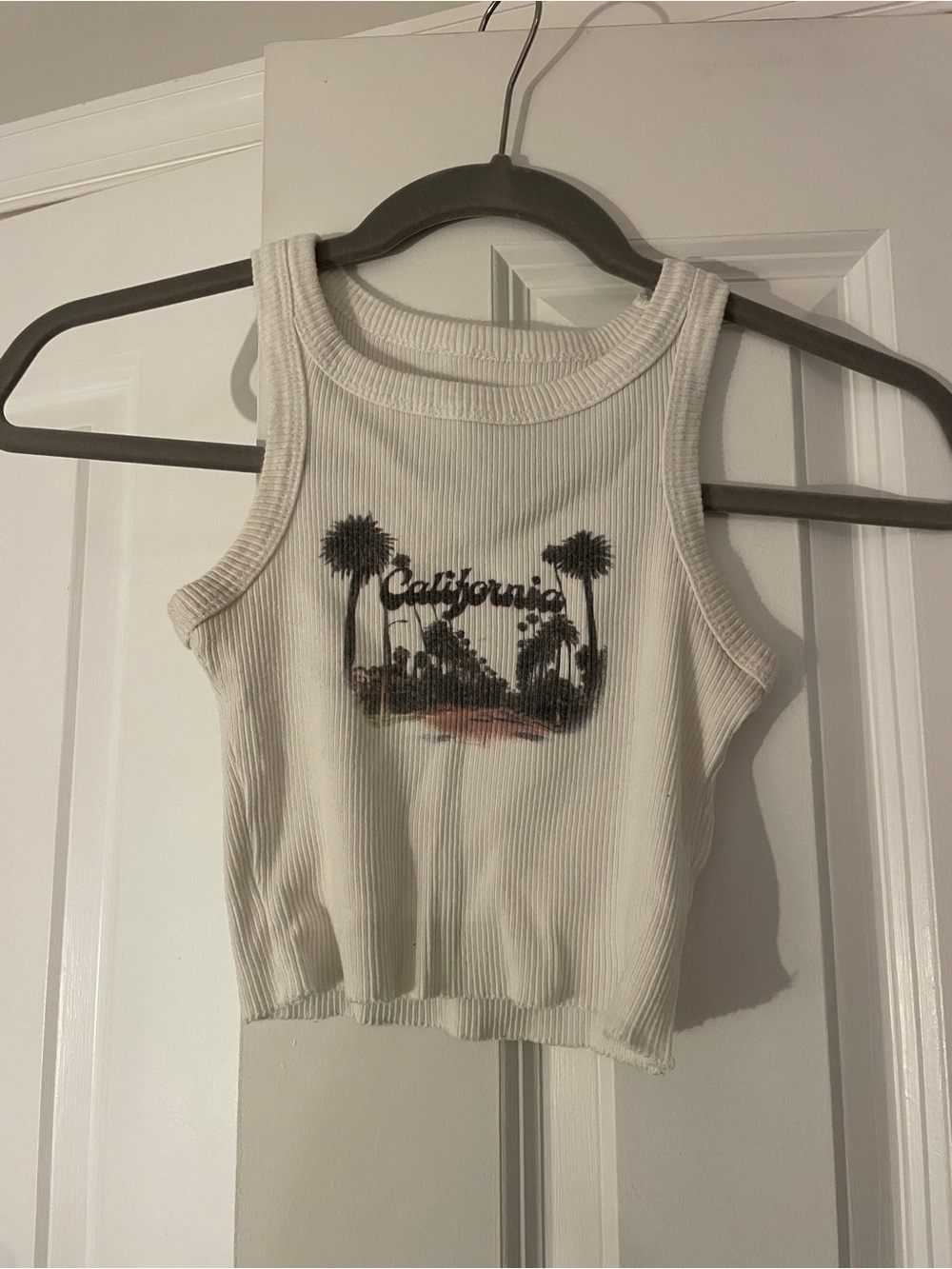 Cropped California tank